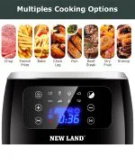 سرخکن بدون روغن 6 لیتری نیولند مدل 2710B - تصویر 2