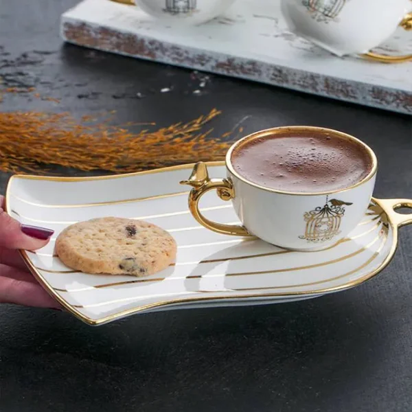 قهوه خوری فنجان نعلبکی آجار کدHXF-12090