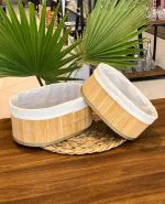 سبد نظم دهنده حصیری بامبو کدkit_894