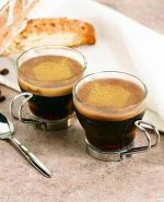 استکان جفتی دسته کروم پاشاباغچه کد 42665 - تصویر 2