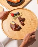 دیس پذیرایی گرد بامبو اجار کد029