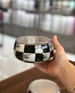 ظروف نگهداری لعابی غذا سه تایی آجار طرح شطرنجی کدXAP-22-0236 - تصویر 5