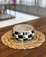 ظروف نگهداری لعابی غذا سه تایی آجار طرح شطرنجی کدXAP-22-0236 - تصویر 6
