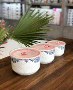 ظرف نگهدارنده سرامیکی درب دار کدKIT-723
