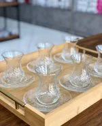 استکان نعلبکی 12 پارچه پاشاباغچه کد TIMELESS-96992 - تصویر 2