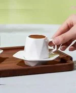 ست فنجان قهوه خوری 2 نفره سفید Gala کاراجاکد 502000626 - تصویر 3