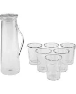 ست پارچ و لیوان 7 پارچه شیشه ای مدلColmarکاراجا کد 502000669 - تصویر 6