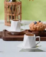 ست فنجان قهوه خوری 2 نفره سفید Gala کاراجاکد 502000626 - تصویر 2