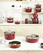 ست جهیزیه 14پارچه اروا امایه قرمز کاراجا کد 502000546 - تصویر 3