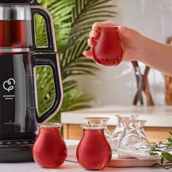 فنجان چاي خوري6 نفره شيشه اي تاتلي جان كاراجاکد 502000593