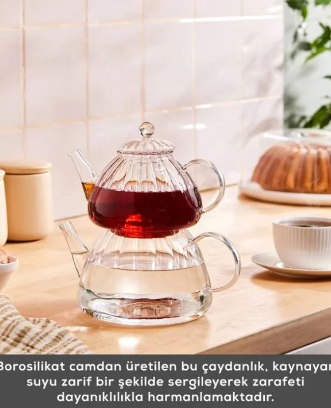 قوری شیشه ای کاراجا کد 502000427 قوری شیشه ای کاراجا کد 502000427