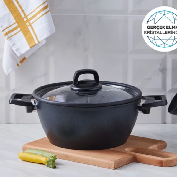 ماهیتابه درب دار 24سانتی الماس کاراجا کد 502000186