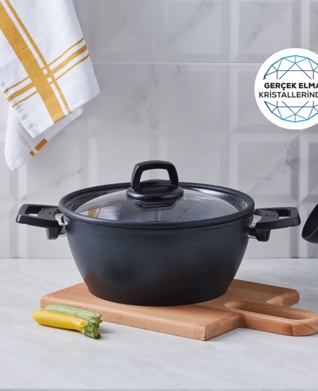 ماهیتابه درب دار 24سانتی الماس کاراجا کد 502000186