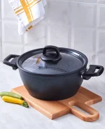 ماهیتابه درب دار 24سانتی الماس کاراجا کد 502000186 - تصویر 2