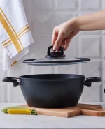 ماهیتابه درب دار 24سانتی الماس کاراجا کد 502000186 - تصویر 3