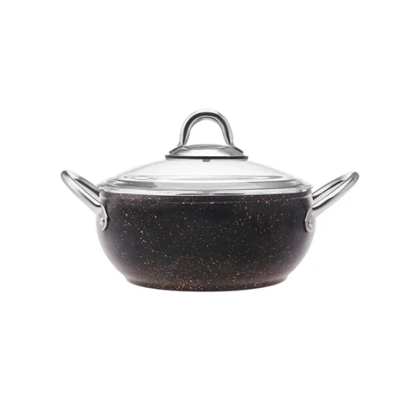 ماهیتابه درب دار بیوگرانیت 20 سانتی کاراجا کد 502000212