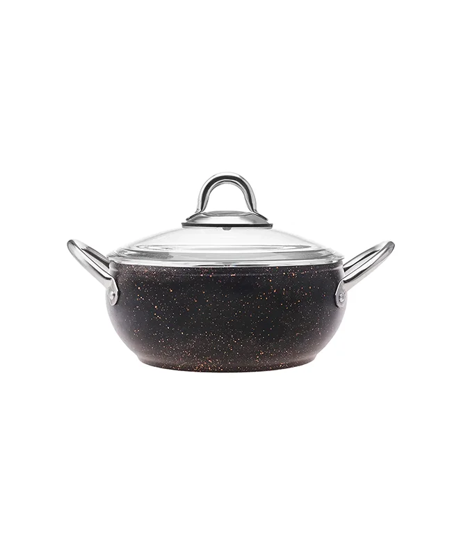 ماهیتابه درب دار بیوگرانیت 20 سانتی کاراجا کد 502000212