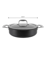 ماهیتابه درب دار 26 سانتی کاراجا کد 502000233 - تصویر 3