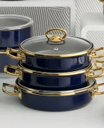 ست ماهیتابه سه تکه درب دار کاراجا کد 502000170