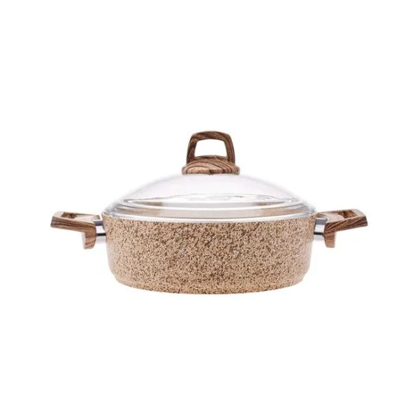 ماهیتابه درب دار بیوگرانیت 26 سانتی کاراجا کد 502000124