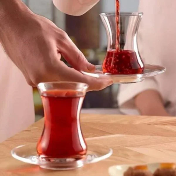 استکان نعلبکی 6تایی پاشاباغچه مدل وفا 96942/8