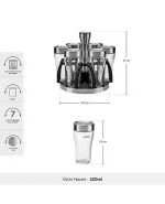 جا ادویه ای پایه شیشه ای DANICA کاراجا کد 502000727