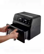 هواپز چندکاره 4+4 لیتری xxxl دیجیتال دو قلو دو محفظه مشکی کاراجا کد 502000726 - تصویر 4