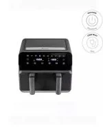هواپز چندکاره 4+4 لیتری xxxl دیجیتال دو قلو دو محفظه مشکی کاراجا کد 502000726 - تصویر 5