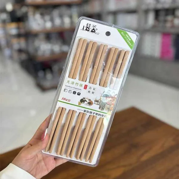 چاپستیک 20 عددی 5 جفت بامبو وارداتی کد KIT-156