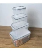 ست نگهدارنده عمیق 4 تایی مدل LC355 ایراک پلاستیک کد601000017 - تصویر 3