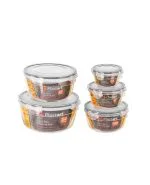 ست نگهدارنده5تایی دایره ای مدلLC335ایراک پلاستیک کد601000027 - تصویر 3