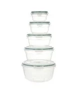 ست نگهدارنده5تایی دایره ای مدلLC335ایراک پلاستیک کد601000027 - تصویر 4