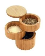تنقلات خوری سه طبقه بامبو درب مگنتی وارداتی کد KIT-561 - تصویر 4