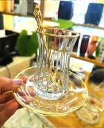استکان نعلبکی ۱۲ پارچه (۶ نفره ) کد DNZ_ART_0345 - تصویر 2