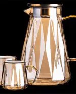 ست پارچ و لیوان دو تایی دودی arow کد Tr_3988 - تصویر 4