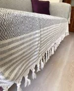 روکش مبل چند منظوره نخی طرح diamond کد 4033