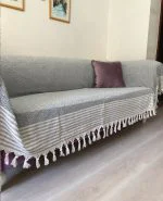 روکش مبل چند منظوره نخی طرح diamond کد 4033