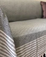 روکش مبل چند منظوره نخی طرح diamond کد 4033
