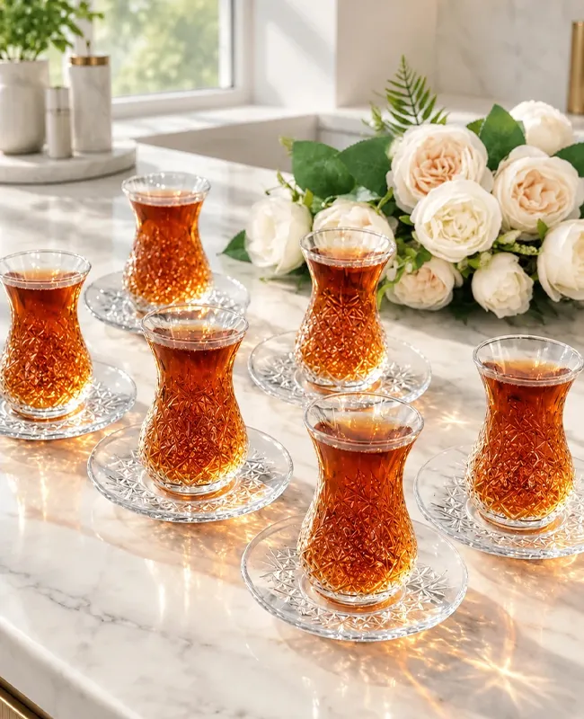 استکان نعلبکی 12 پارچه پاشاباغچه کد TIMELESS-96992