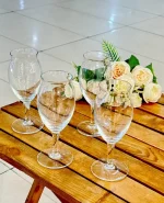 گیلاس پایه دار 4 تایی پاشاباغچه مدل کرافت کد 440317