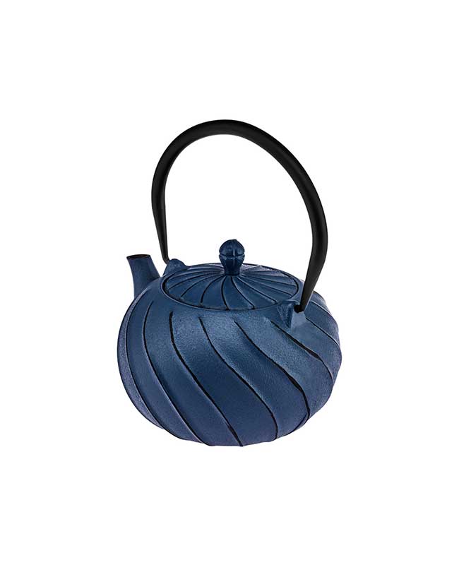 2 قوری چدنی 800 میلی لیتر جاویدآبی کاراجاکد502000469 - تصویر 3