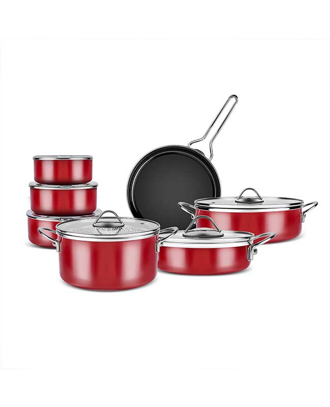 2 ست جهیزیه 14پارچه اروا امایه قرمز کاراجا کد 502000546 - تصویر 2