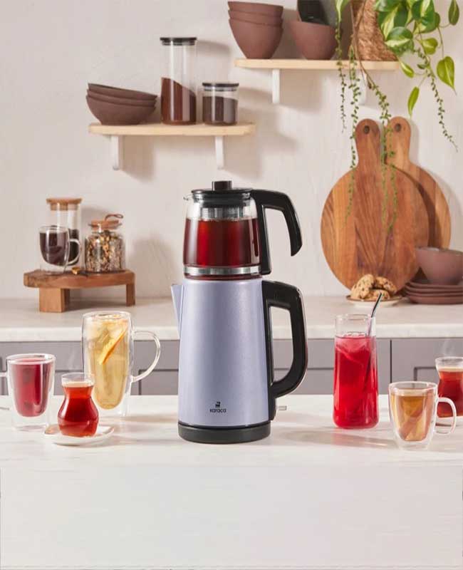 3 چای ساز فلزی شیشه ای ocean Wave کاراجا کد502000649 - تصویر 4