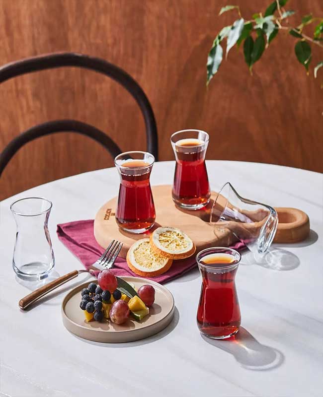 4 ست چای خوری شیشه ای 6 نفره ایرم کاراجا کد 502000590 - تصویر 3