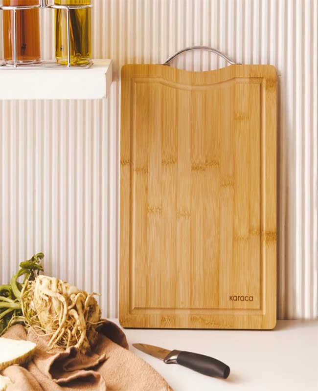 4 تخته برش کوچک مستطیل بامبو owen کاراجا کد502000601 - تصویر 4