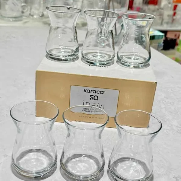 ست چای خوری شیشه ای 6 نفره ایرم کاراجا کد 502000590
