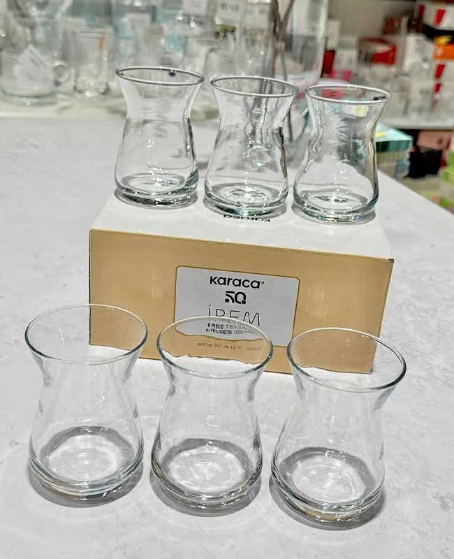 ست چای خوری شیشه ای 6 نفره ایرم کاراجا کد 502000590 ست چای خوری شیشه ای 6 نفره ایرم کاراجا کد 502000590