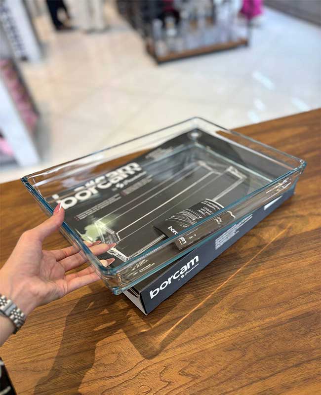 1 تابه پیرکس مستطیلی borcam از پاشاباغچه کد59324 - تصویر 2