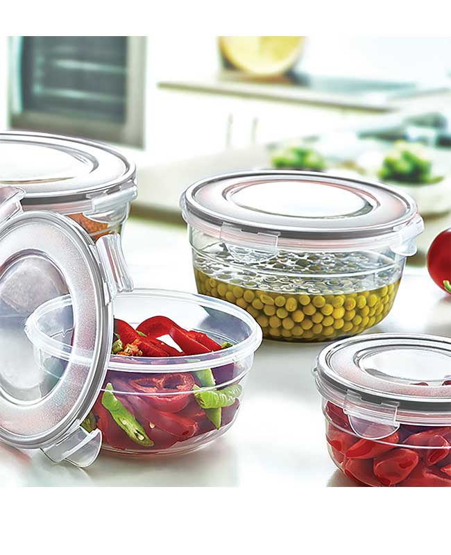 2 ظروف نگهدارنده دایره ای ایراک پلاستیک کد 601000022 - تصویر 3