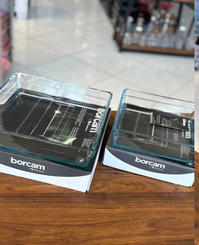 3 تابه پیرکسی مربع مدل borcam از پاشاباغچه کد 59304 - تصویر 3